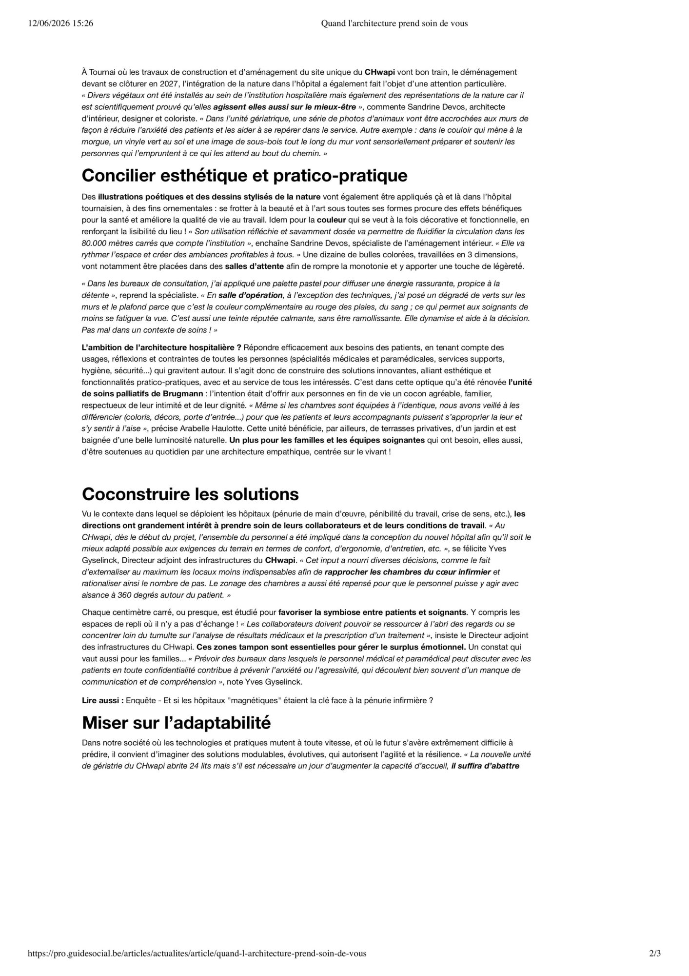 Sandrine Devos - Architecture d'intérieur | Le guide social – Quand l’architecture prend soin de vous
